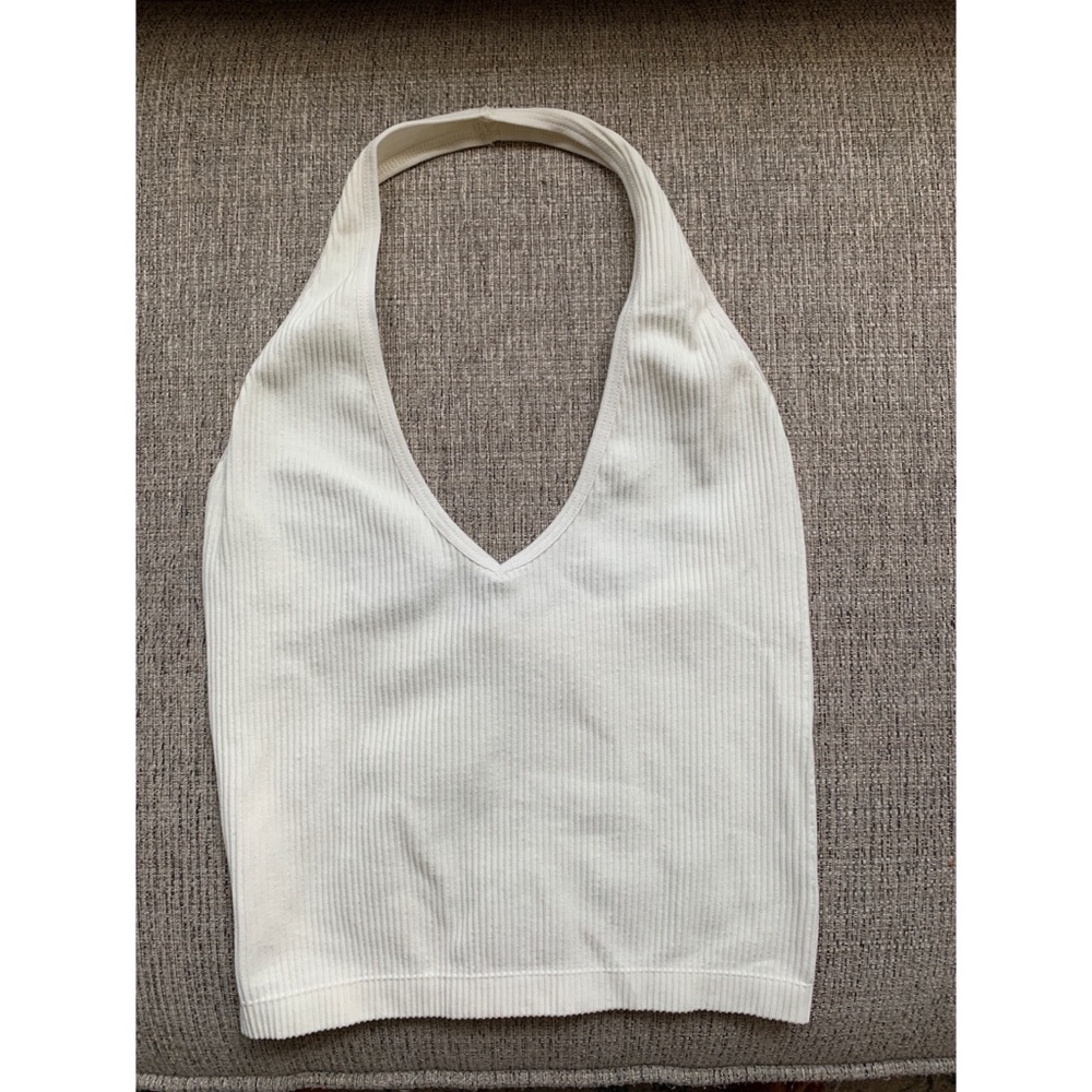 BDG Crop Top (White, Size S)